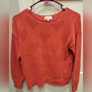 Loft heart sweater